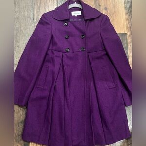 Calvin Klein Women's Elegant Purple Pea Coat in size 6 Great condition!